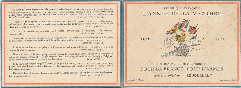 Calendrier de la victoire 1916 (Fonds Mougenot)