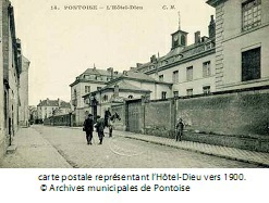 Hôtel-Dieu vers 1900 Hôtel-Dieu vers 1900
