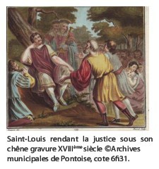 Saint-Louis rendant la justice sous son chêne Saint-Louis rendant la justice sous son chêne